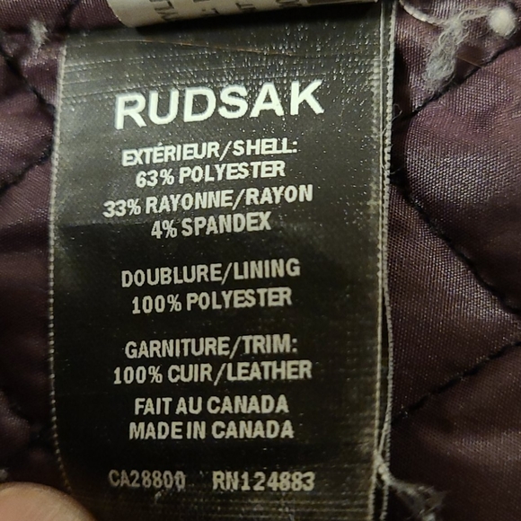 Vintage RUDSAK leather detailed coat - Picture 12 of 14